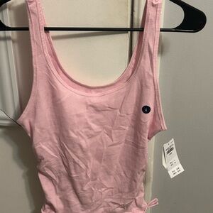 Cinch Tie Pink Hollister Tank Top NWT